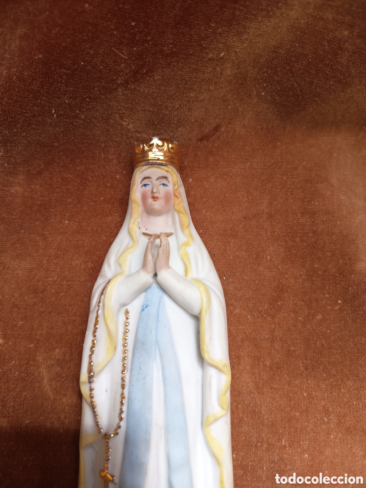 Antig&uuml;edades: Biscuit Virgen de F&aacute;tima - Foto 1
