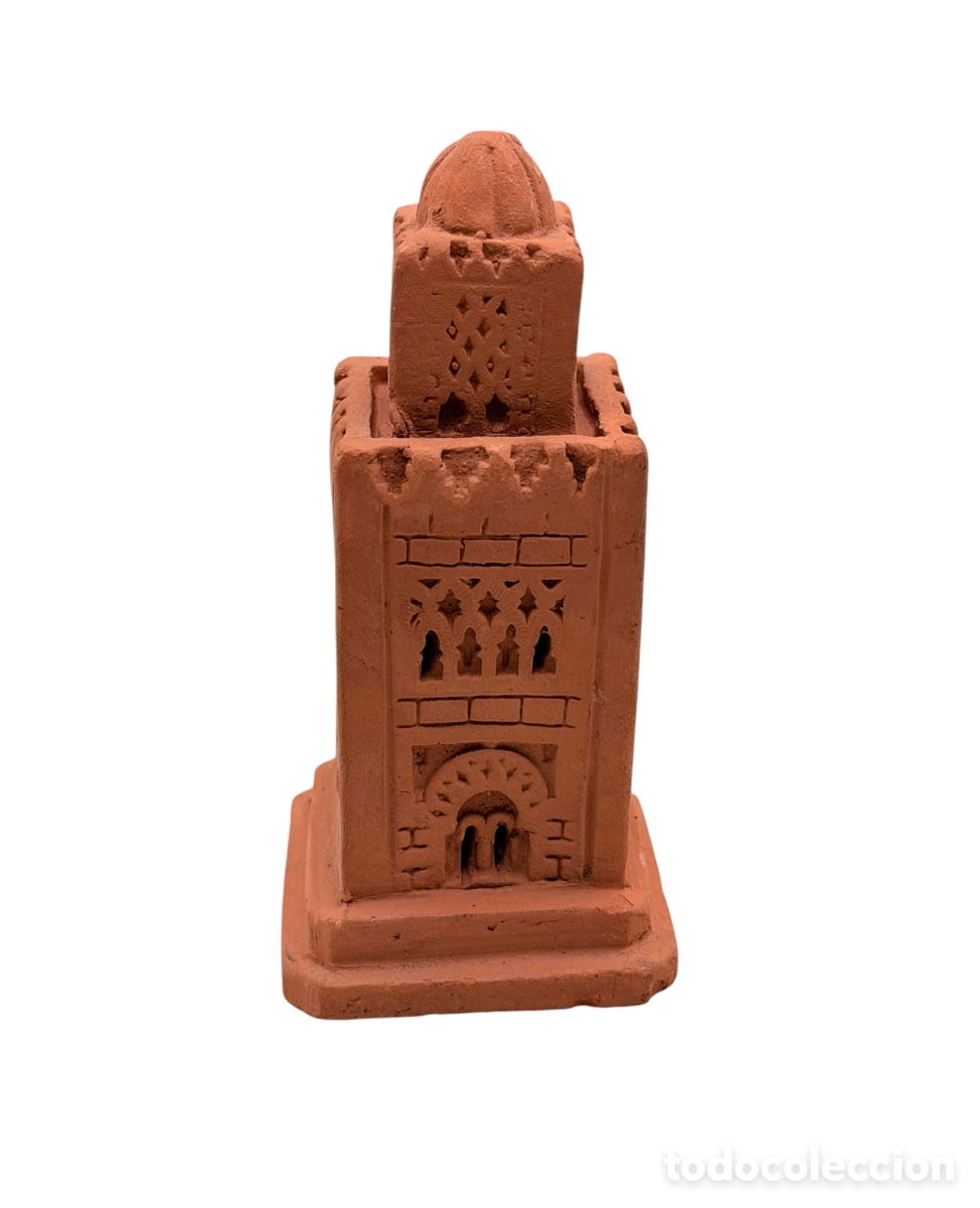 Oggetti Antichi: Antigua Figura de Torre de Barro