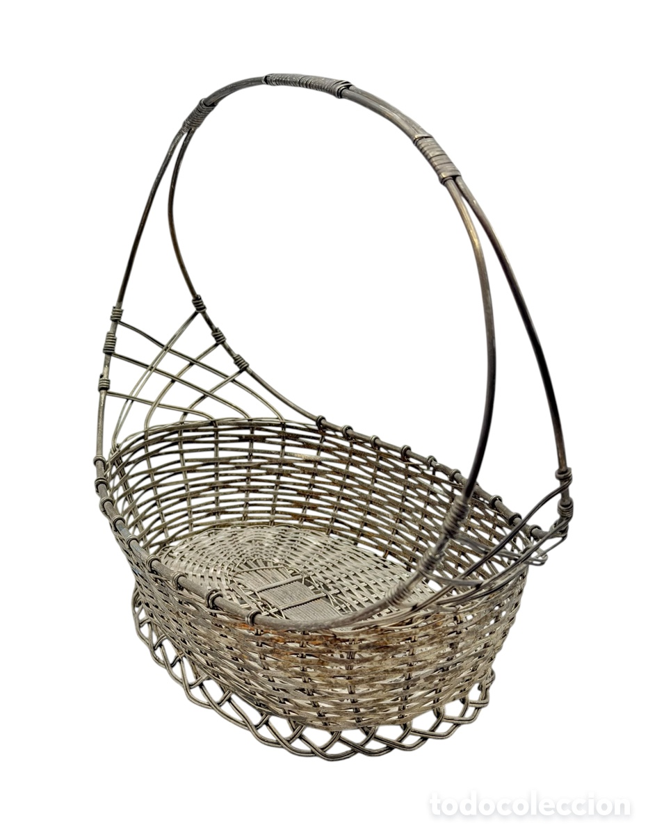 Antig&uuml;edades: Antiguo Cesto Plateado