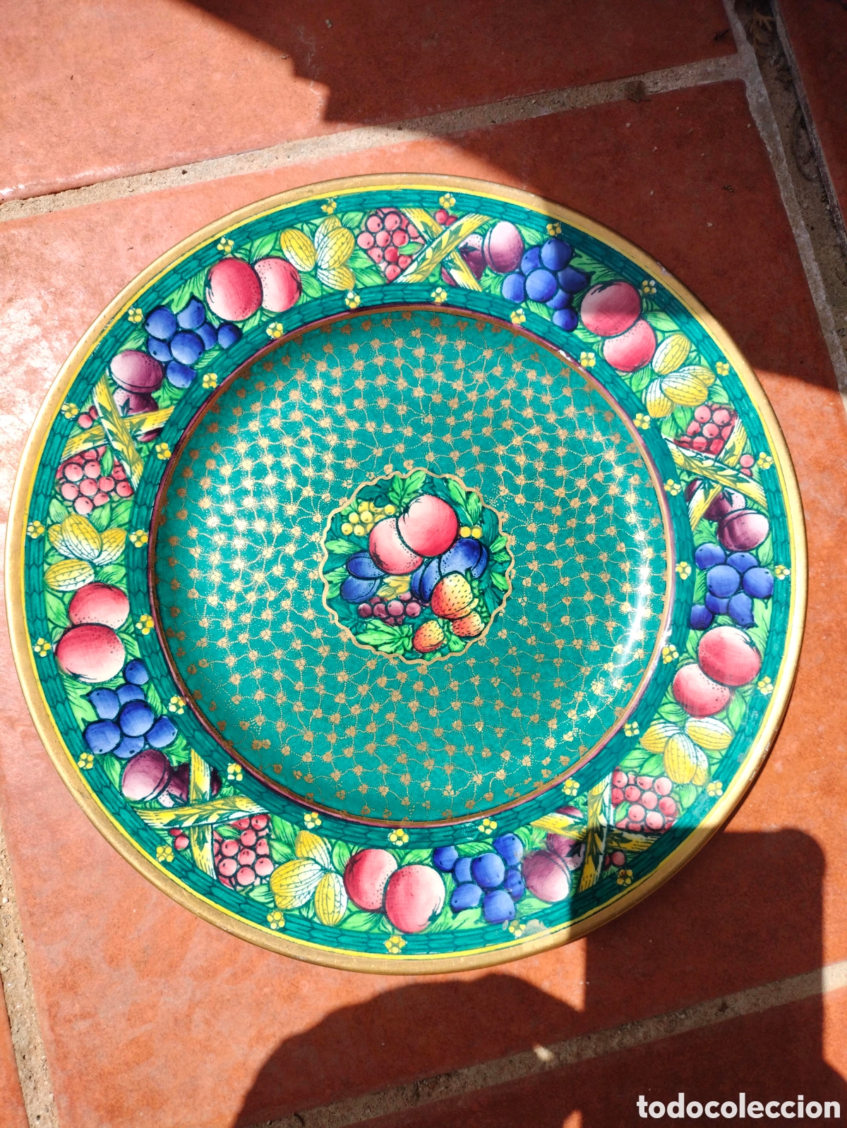 Antig&uuml;edades: Plato Art D&eacute;co Minton Rotique: Plato de coleccionista de 1938