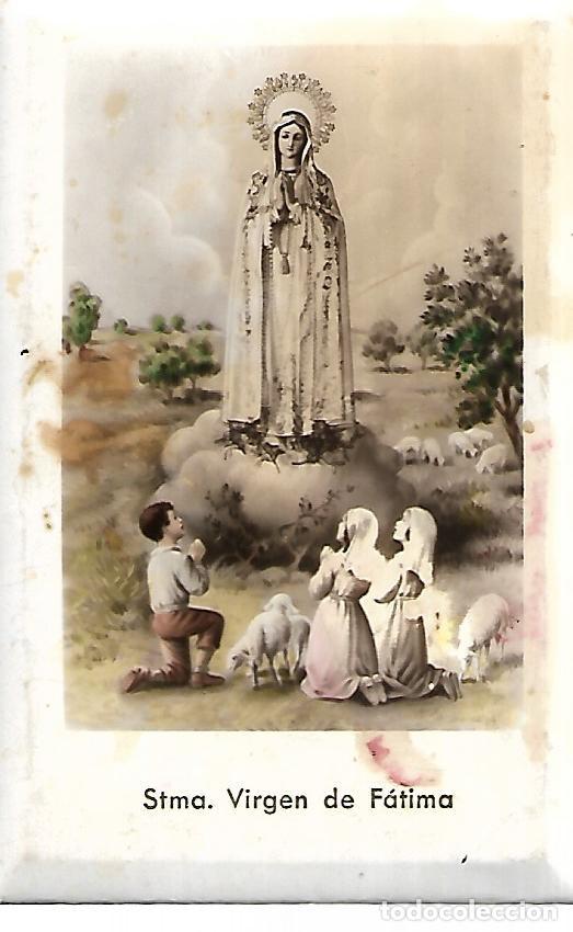 Antig&uuml;edades: MUY ANTIGUA ESTAMPA DE SOBREMESA DE LA VIRGEN DE FATIMA