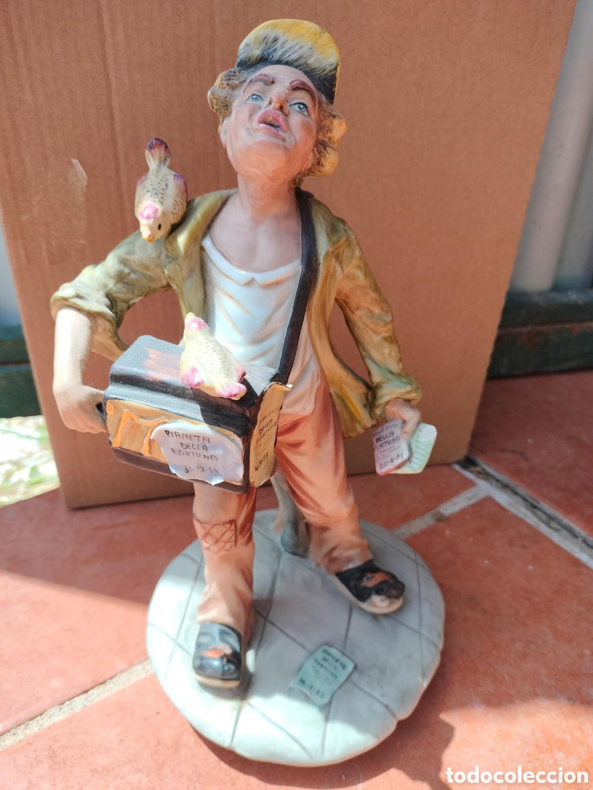 Antig&uuml;edades: figura original de&nbsp;Tiziano Galli&nbsp;(estilo Capodimonte) a&ntilde;os 40-50
