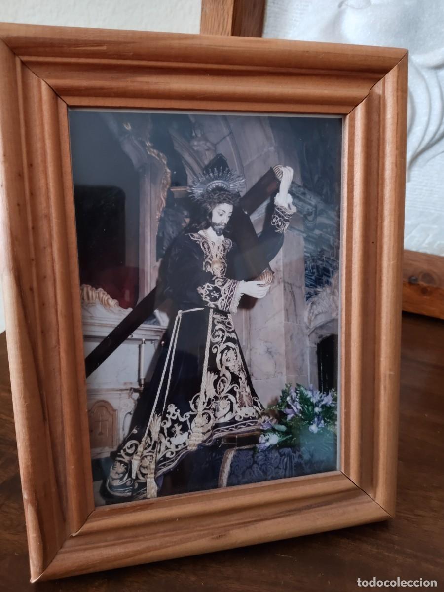 Antig&uuml;edades: Fotograf&iacute;a enmarcada de Nuestro Se&ntilde;or de los Pasos, Patr&oacute;n de Olivenza. Fotimsap, Olivenza.