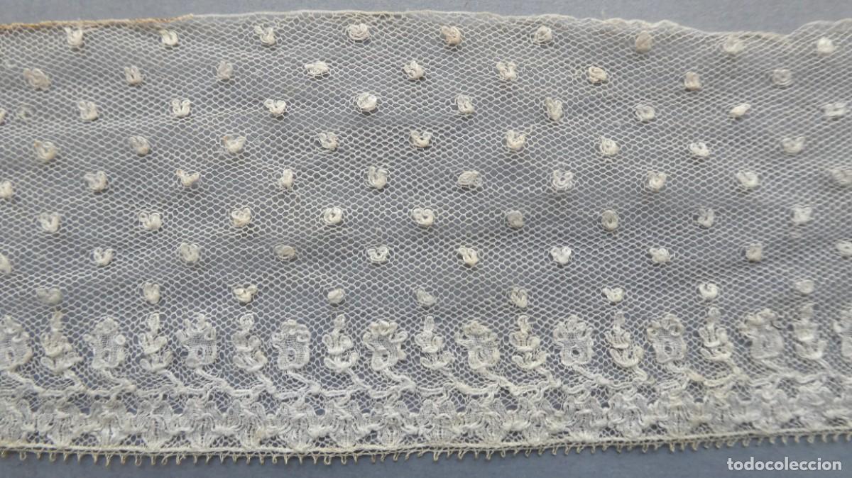 Antig&uuml;edades: ANTIGUO ENCAJE DE MALINAS S.XIX