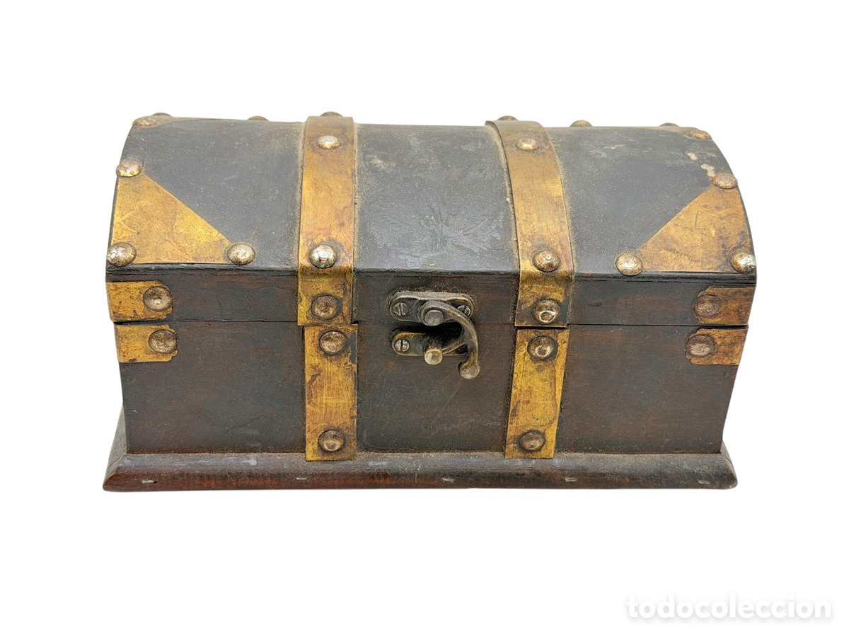 Antig&uuml;edades: Antiguo Cofre Caja de Madera