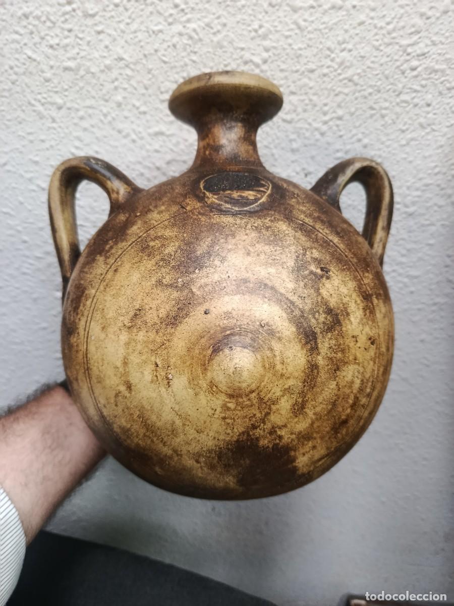 Antig&uuml;edades: Cantimplora de pastor.Domingo Rom&aacute;n.Agost. Alicante. A&ntilde;os 40-50