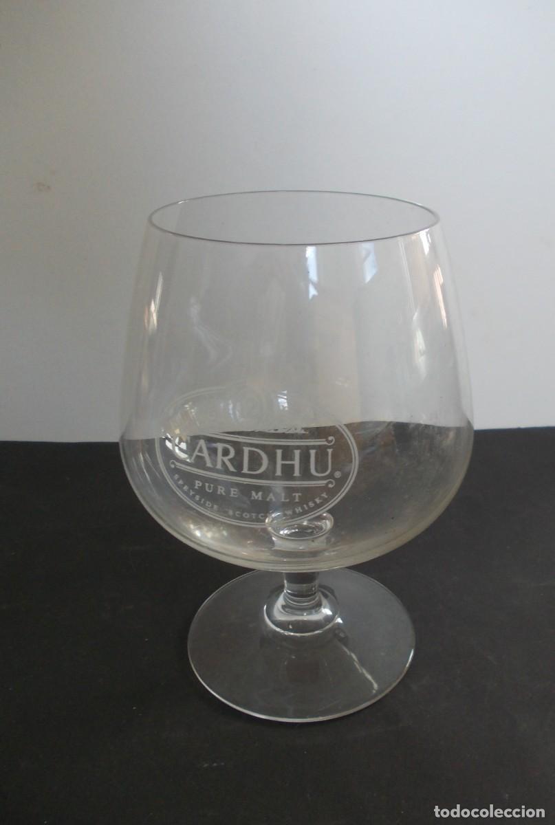 Antig&uuml;edades: Copa Bal&oacute;n Cardhu Pure Malt Whisky Escoc&eacute;s Cristal Serigrafiado Publicidad Hosteler&iacute;a Retro Bar