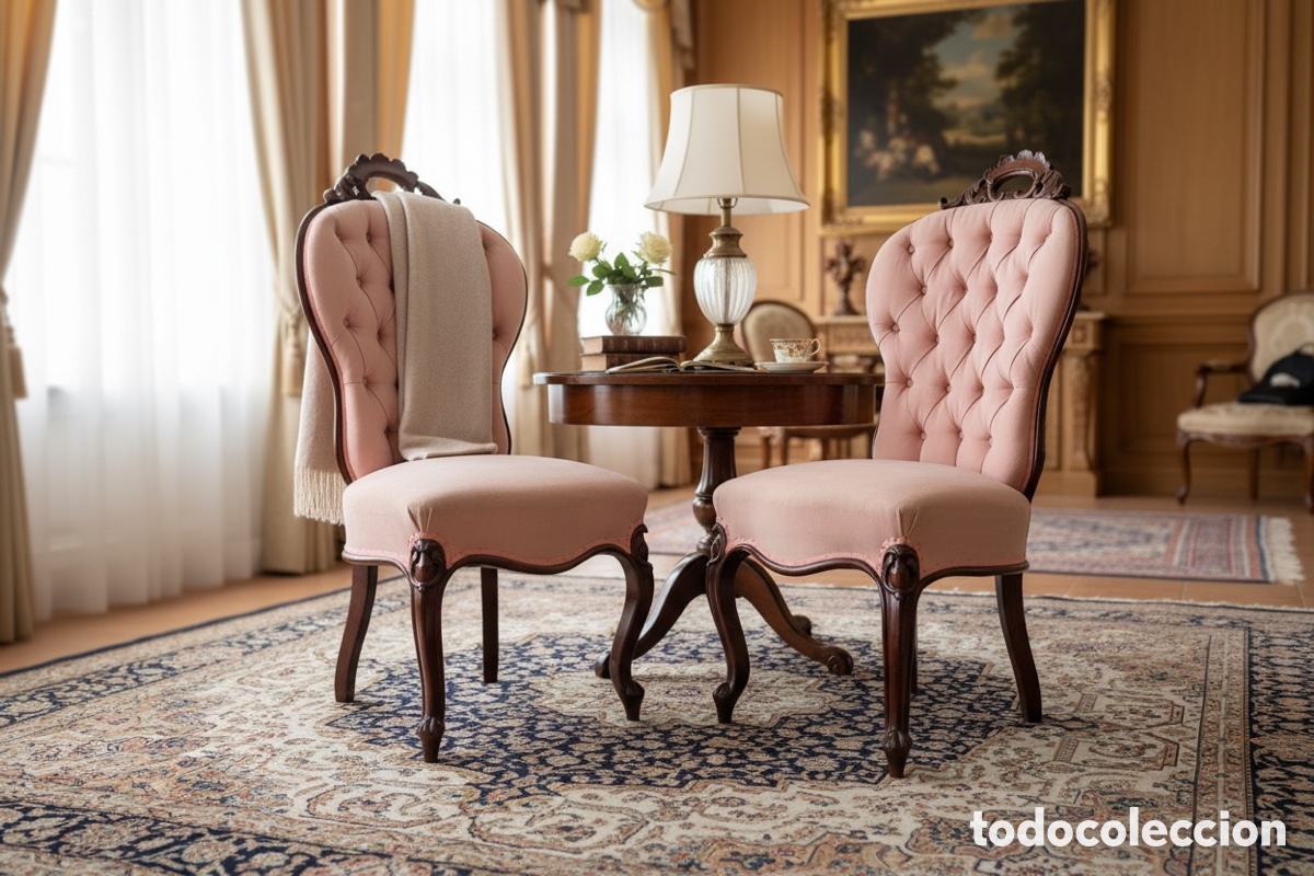 Antig&uuml;edades: Antiguas Sillas Isabelinas del Siglo XIX