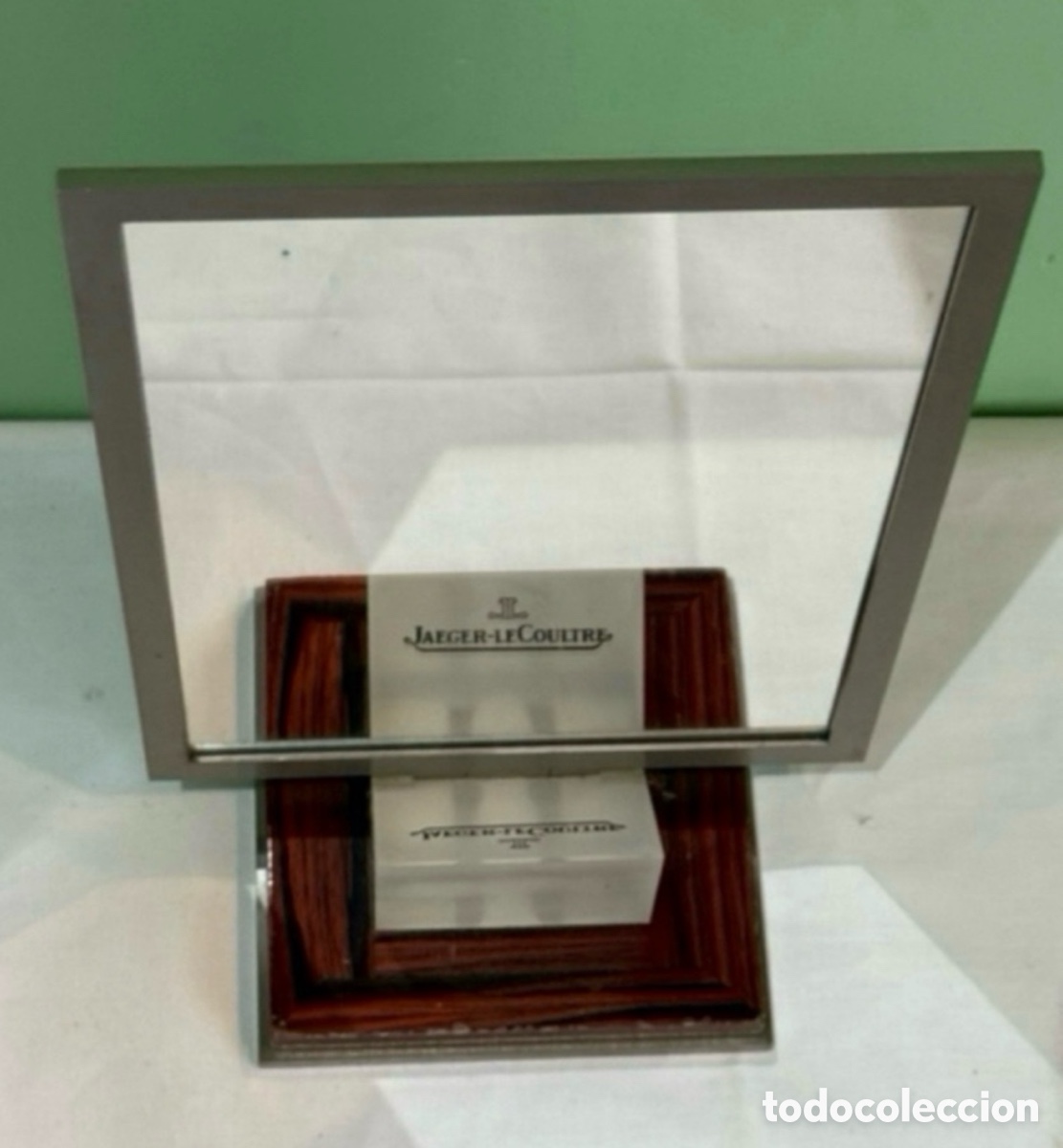 Antig&uuml;edades: Antiguo espejo original de dise&ntilde;o suizo Jaeger LeCoultre a&ntilde;os 70 de lujo y colecci&oacute;n