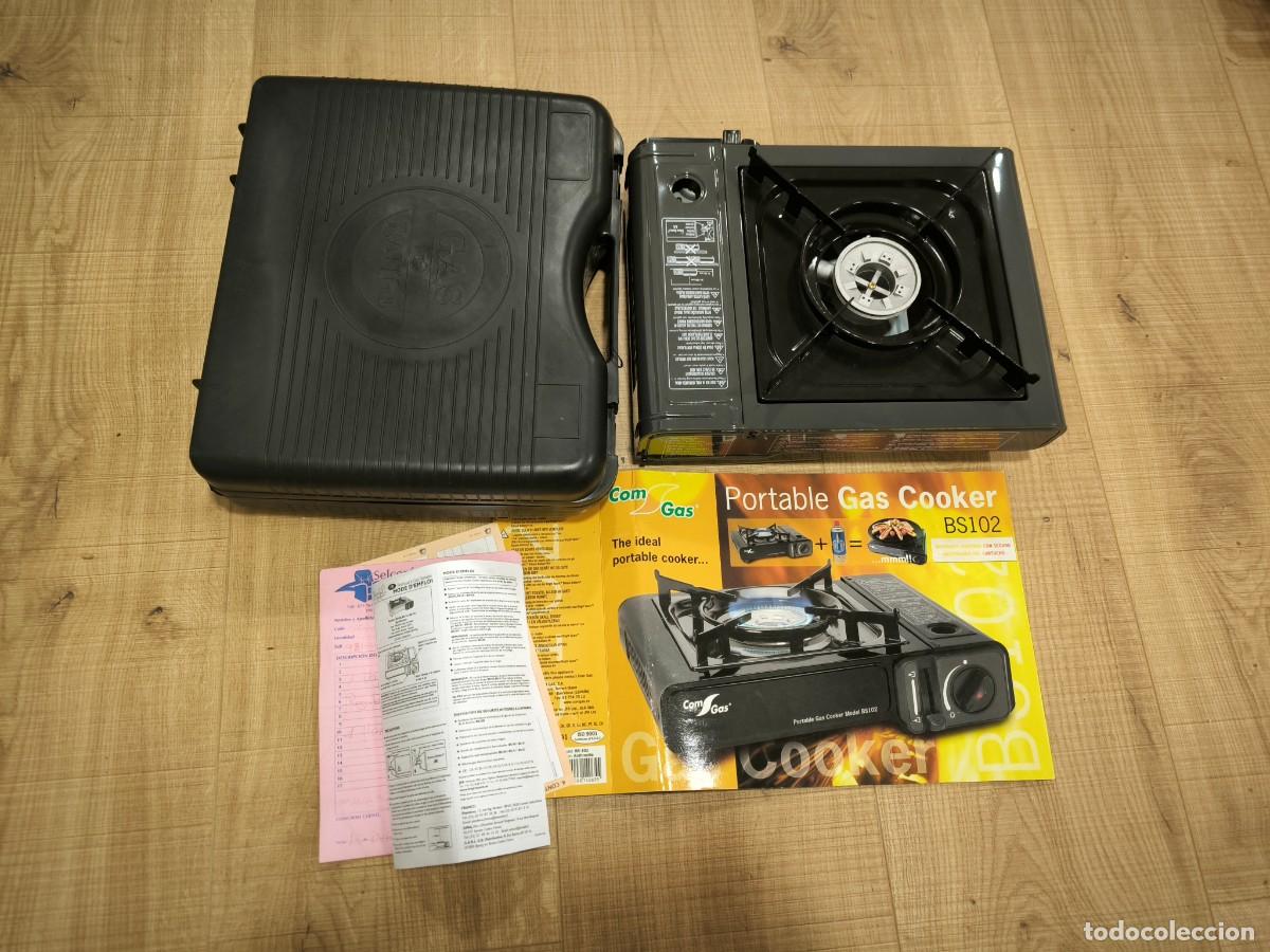 Antig&uuml;edades: Hornillo De Gas Port&aacute;til BS102 Con Malet&iacute;n &ndash; Cocina Compacta Para Camping Y Viaje