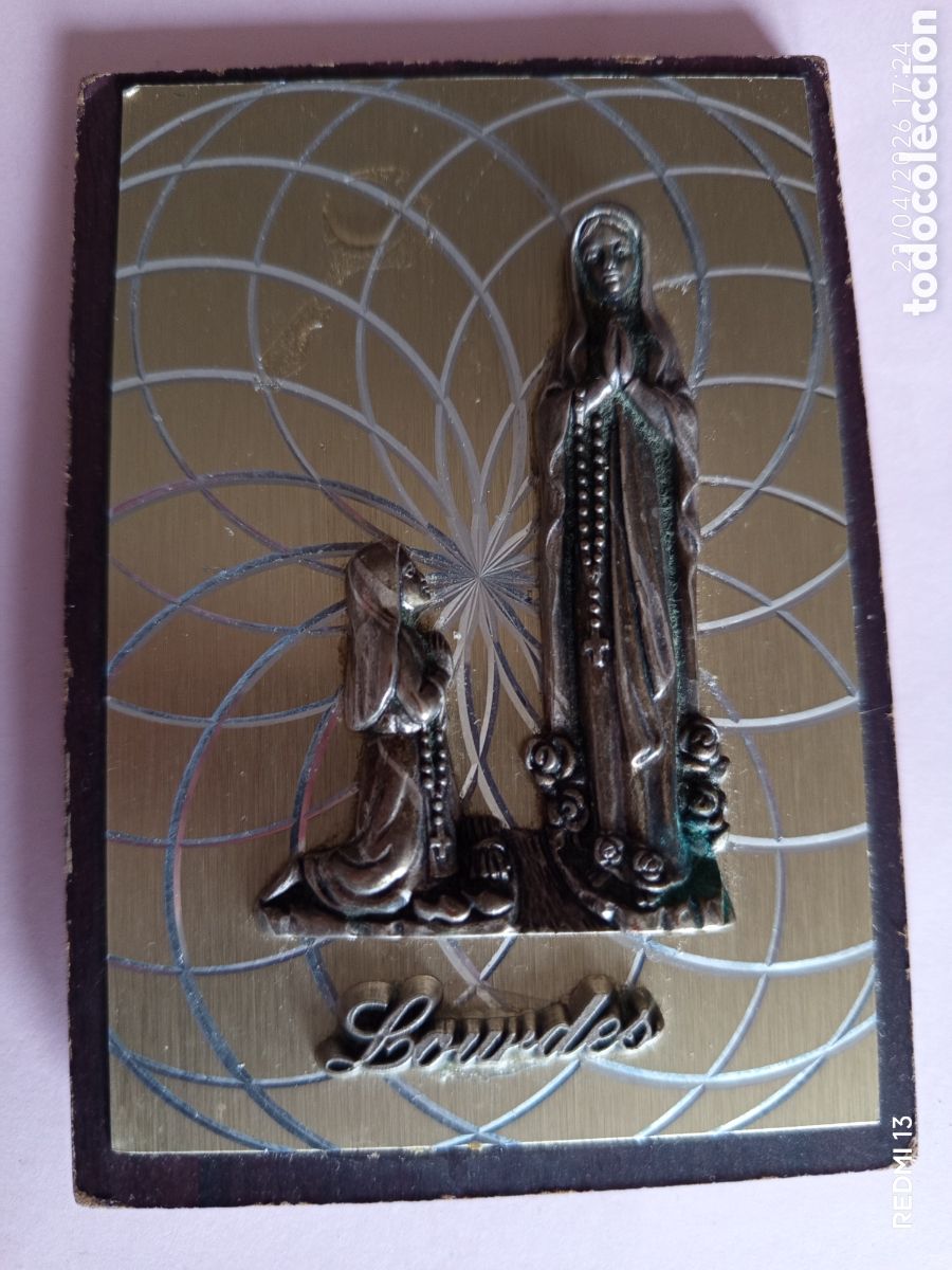 Antig&uuml;edades: Cuadro Virgen de Lourdes