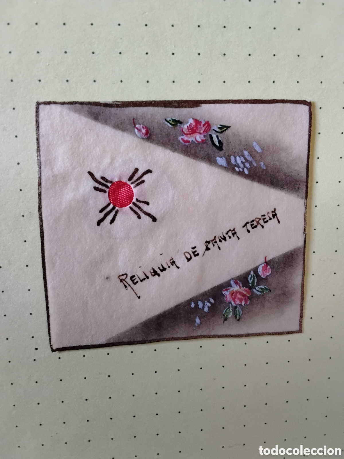 Antig&uuml;edades: RELIQUIA DE SANTA TERESA. SELLO DE CARMELITAS DESCALZAS DE VALLADOLID