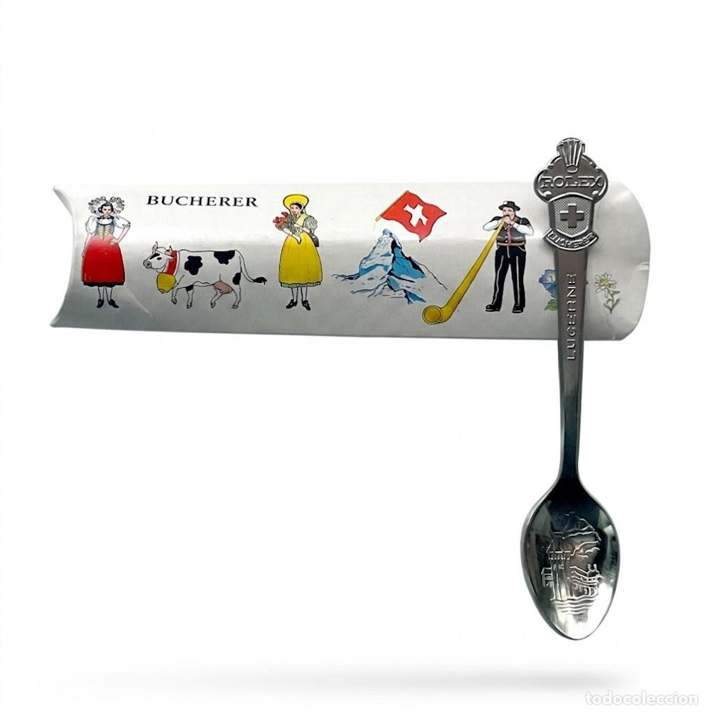 Antig&uuml;edades: Cucharilla Rolex Bucherer Lucerna Coleccionista