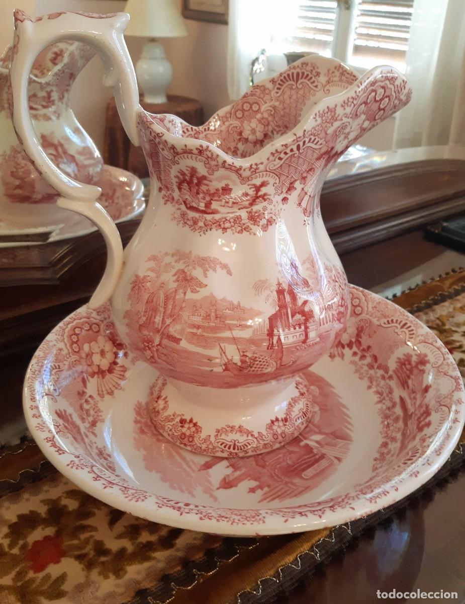 Antig&uuml;edades: Juego Aguamanil de La Cartuja de Sevilla