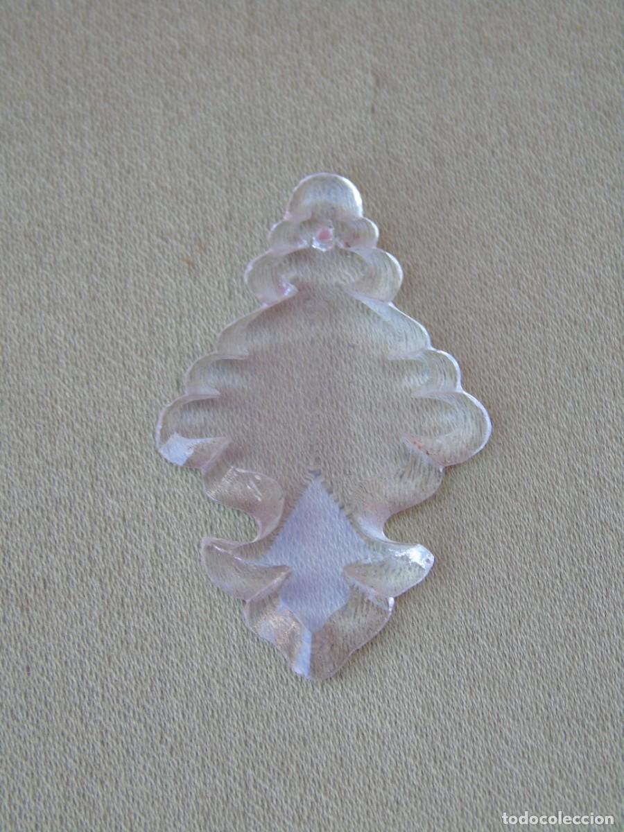 Antig&uuml;edades: LAGRIMA DE CRISTAL TALLADO, FACETEADO. PEQUE&Ntilde;A 5,25CM X 3,25CM. RESPUESTOS LAMPARAS ANTIGUAS.