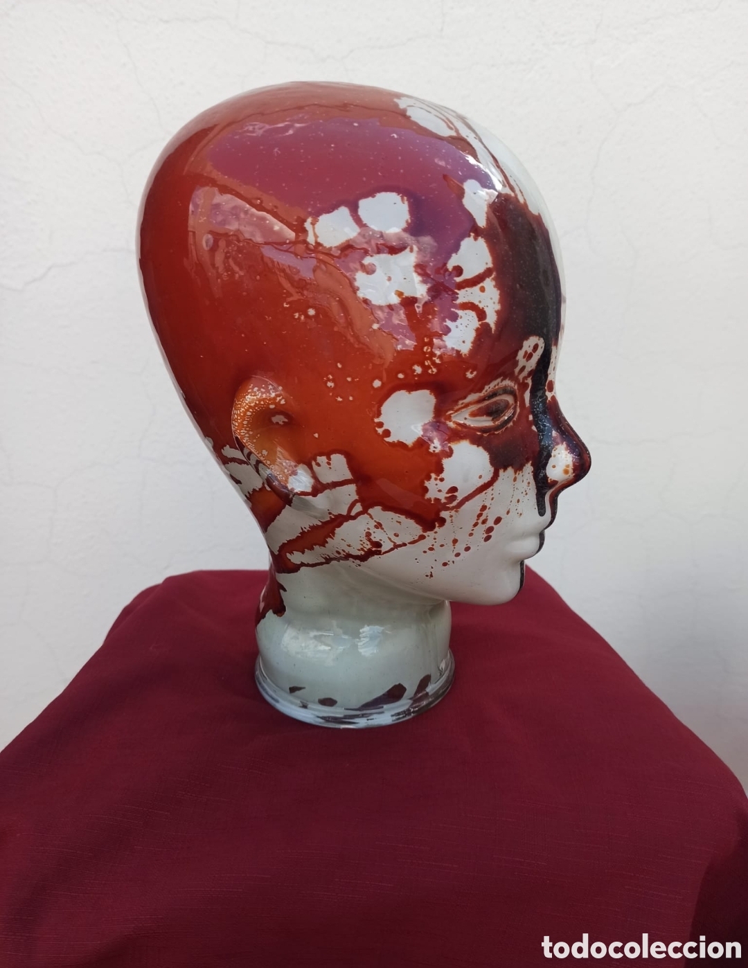 Antig&uuml;edades: Cabeza de Cristal Soplado de Valencia - Foto 2