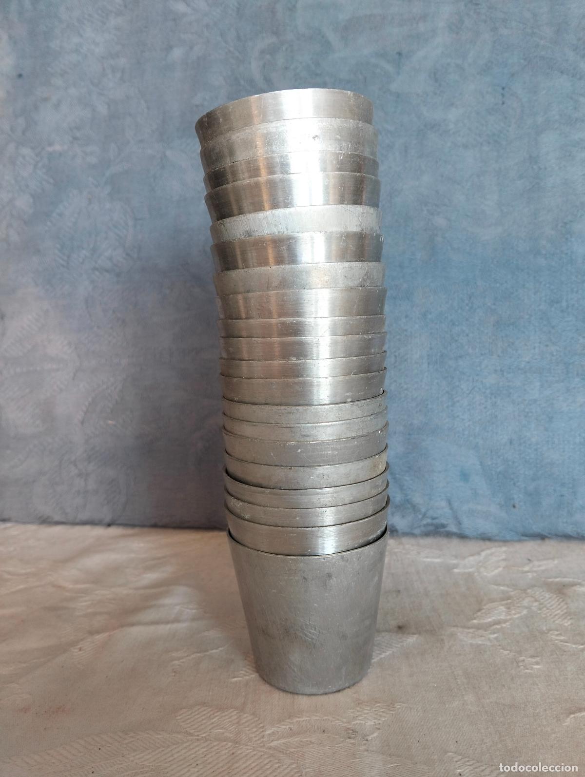 Antig&uuml;edades: Lote de flaneras flam eras de aluminio 2 unidades dulces reposter&iacute;a marca de los a&ntilde;os 50-60