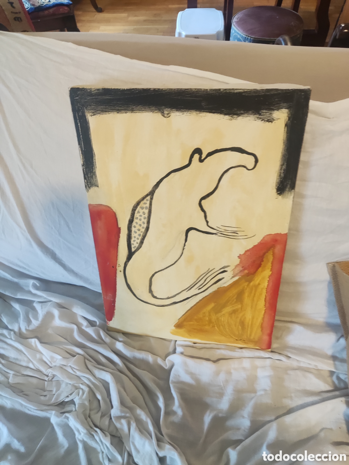 Antig&uuml;edades: V&iacute;ctor mira lienzo pintado