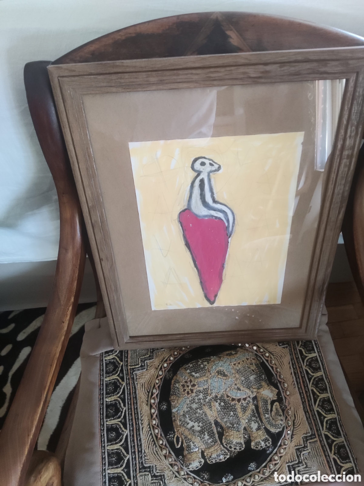 Antig&uuml;edades: V&iacute;ctor mira t&eacute;cnica mixta estiltita