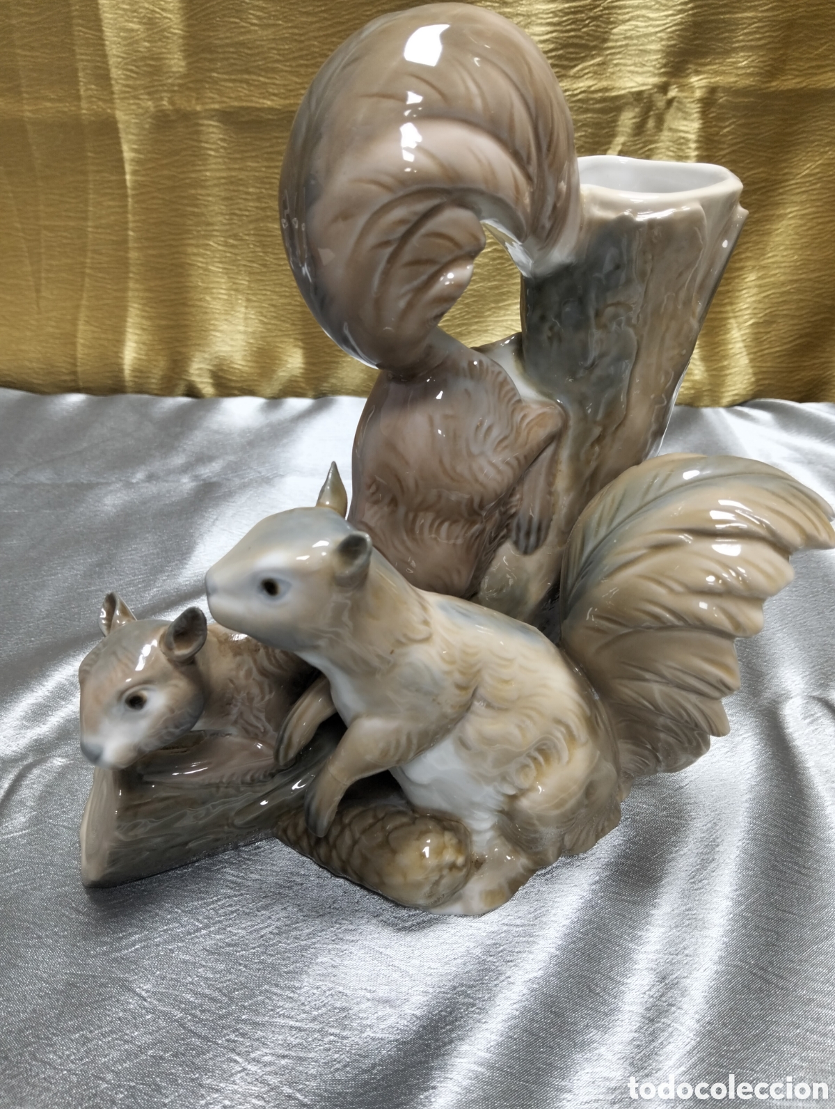 Antig&uuml;edades: Figura/Jarr&oacute;n ardilla vintage marca zaphir