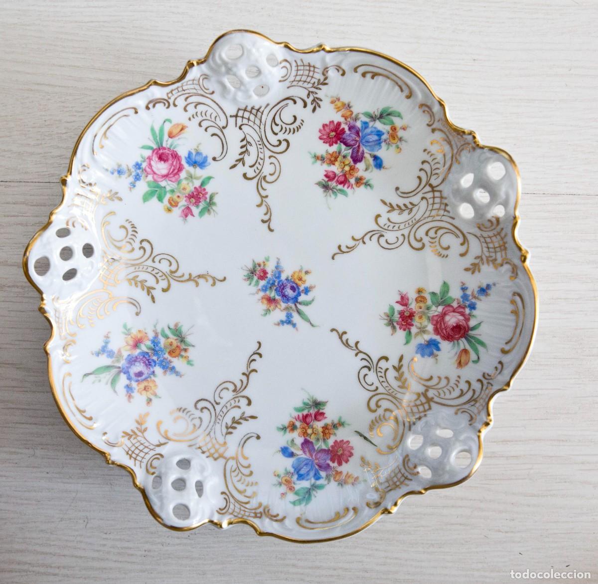 Antig&uuml;edades: Plato de porcelana antigua Rosenthal.