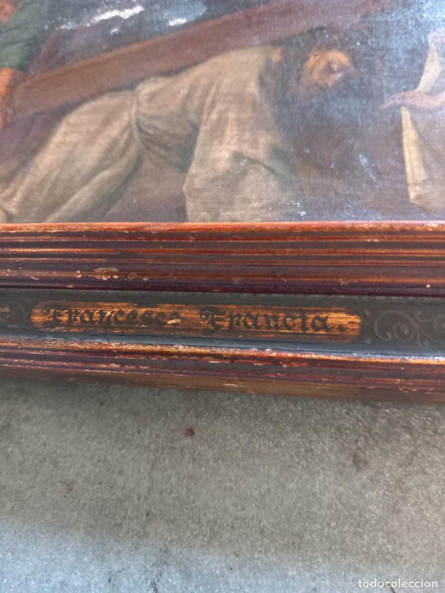 Antig&uuml;edades: Cuadro religioso escena de viacrucis - Foto 8