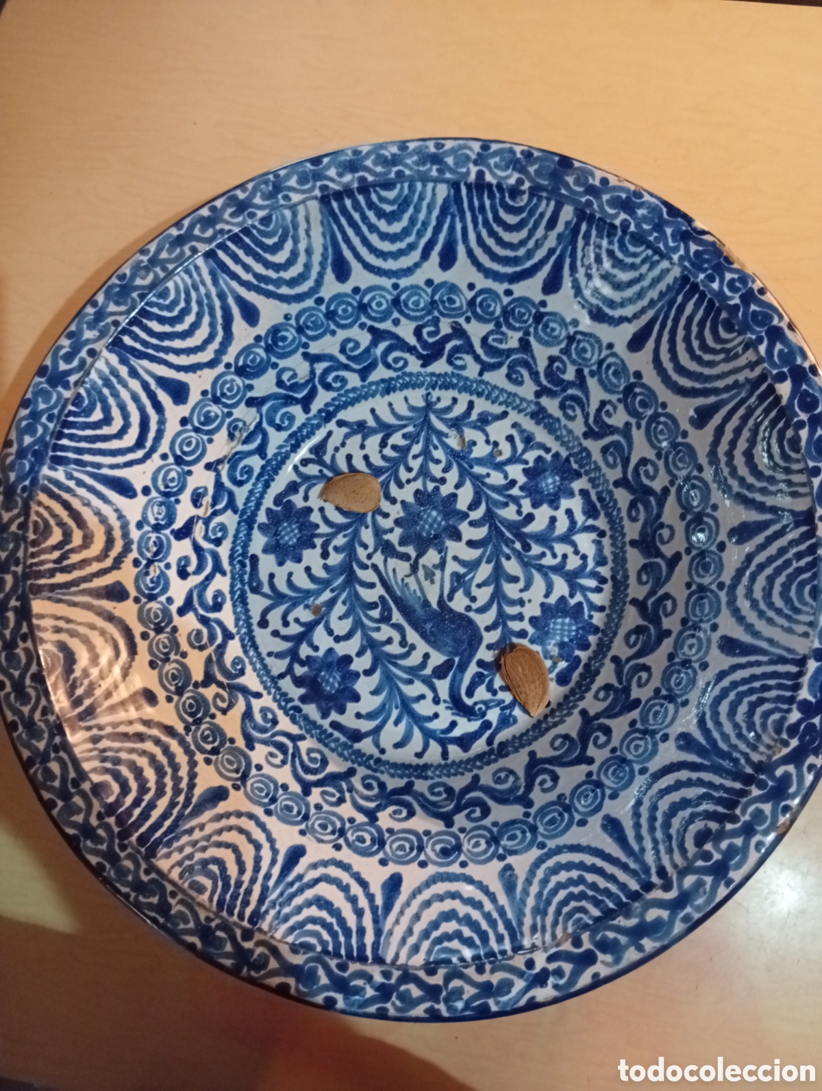 Antig&uuml;edades: Lebrillo de Fajalauza impresionante