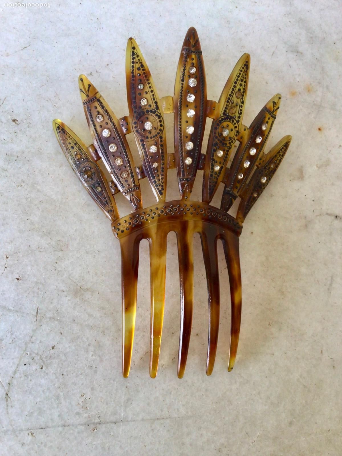 Antig&uuml;edades: ANTIGUA Y MARAVILLOSA PEINETA MODERNISTA - PP 1900 - SIMIL CAREY