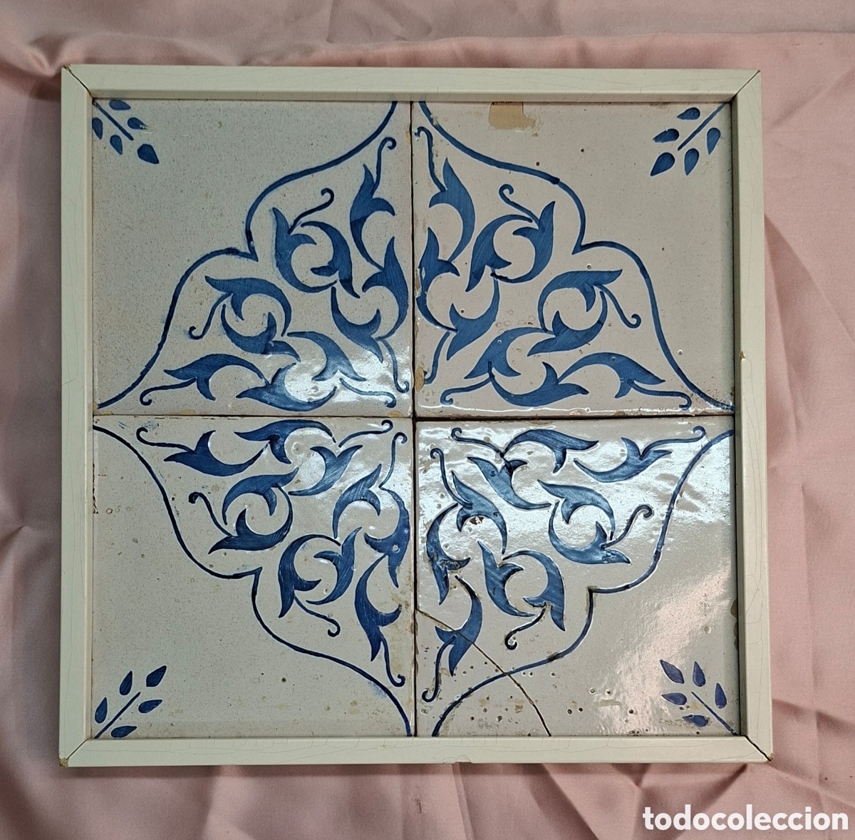 Antig&uuml;edades: Cuadro con 4 azulejos decorativos - Foto 7