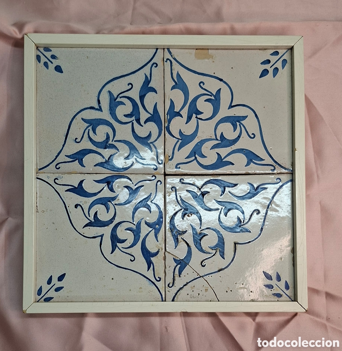 Antig&uuml;edades: Cuadro con 4 azulejos decorativos - Foto 9