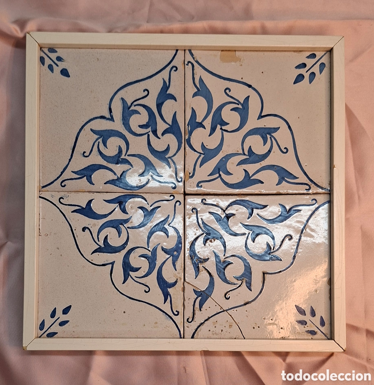 Antig&uuml;edades: Cuadro con 4 azulejos decorativos - Foto 10