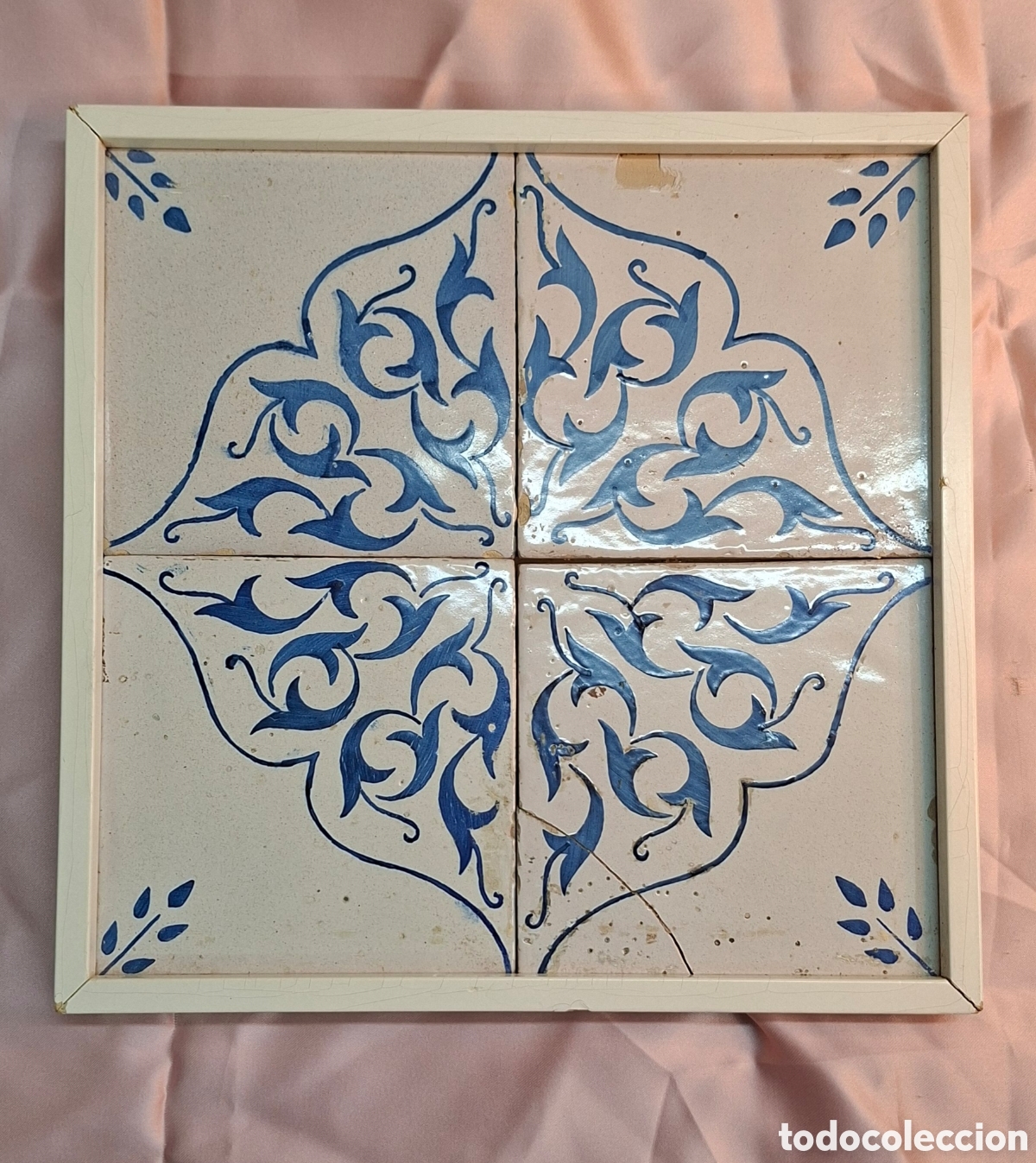 Antig&uuml;edades: Cuadro con 4 azulejos decorativos - Foto 11
