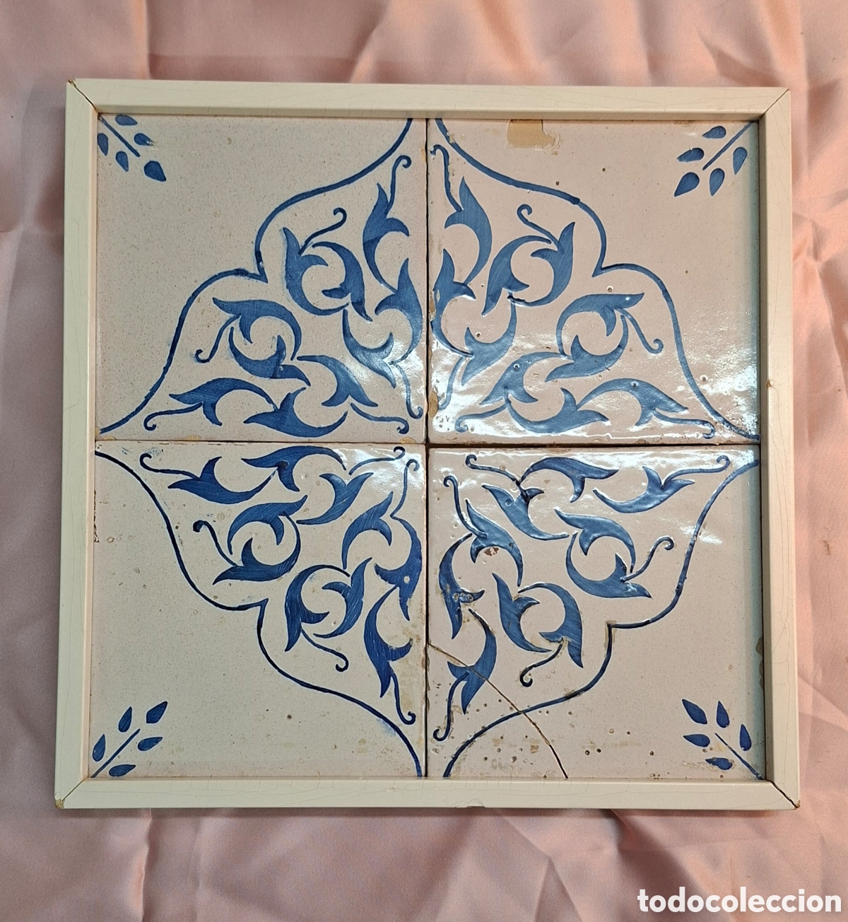 Antig&uuml;edades: Cuadro con 4 azulejos decorativos - Foto 12
