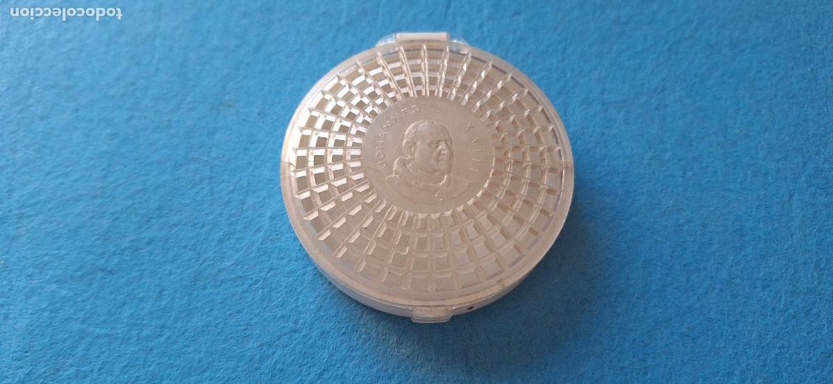 Antig&uuml;edades: Caja con imagen de Papa Johannes XXIII. Hecho en Italia