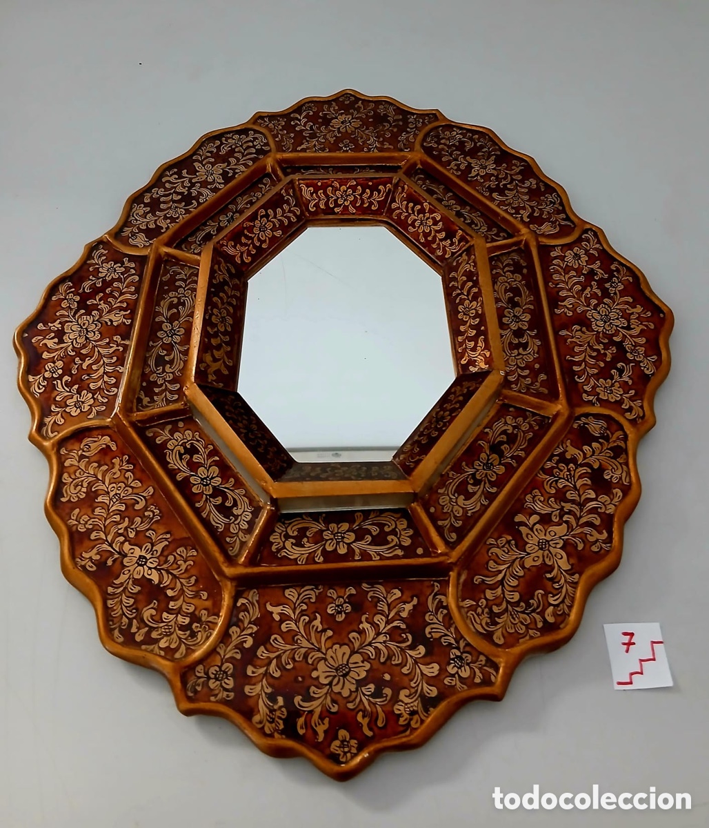 Antig&uuml;edades: Vintage octogonal de estilo veneciano Espejo de pared