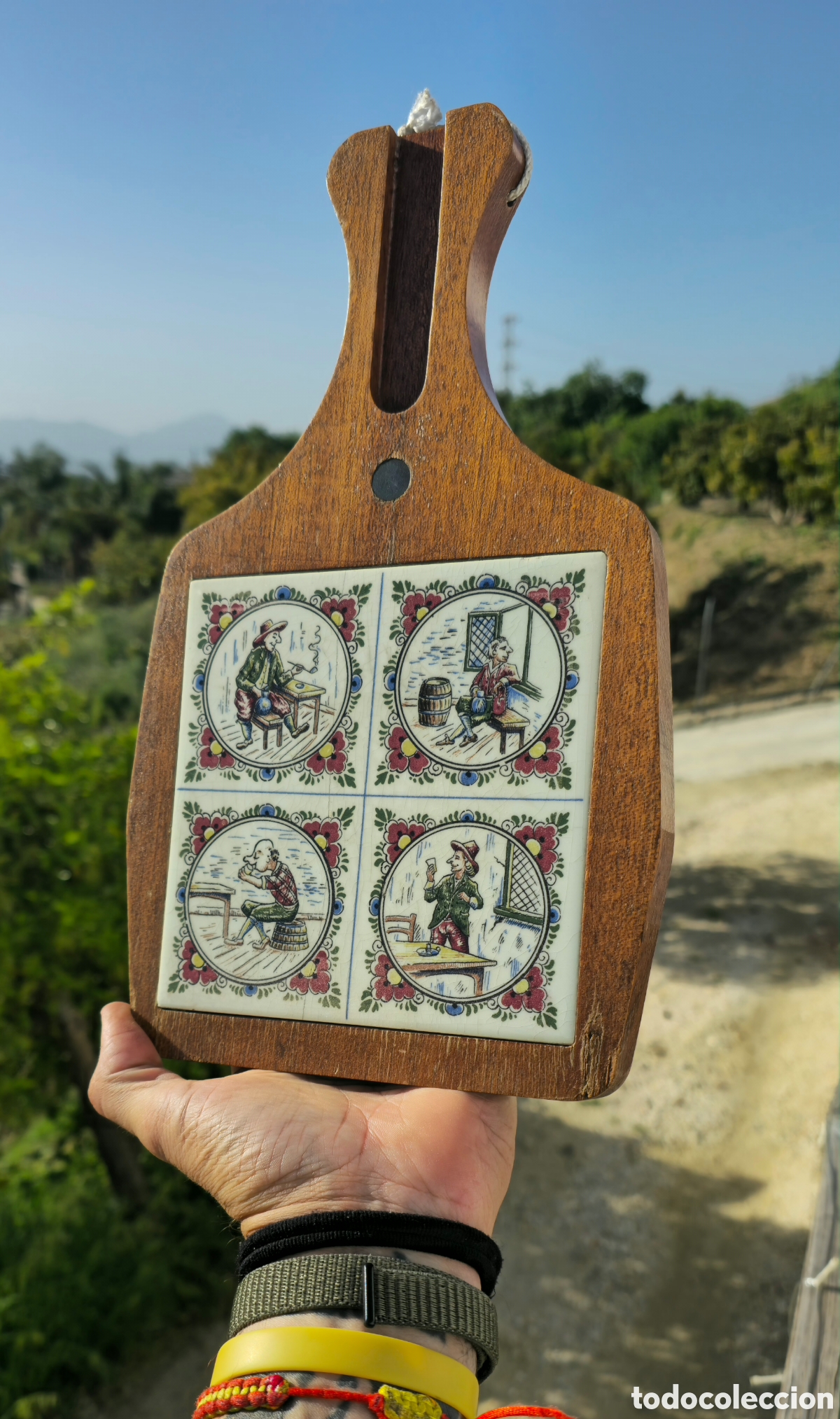 Antig&uuml;edades: Tabla vintage embutidos - Foto 8
