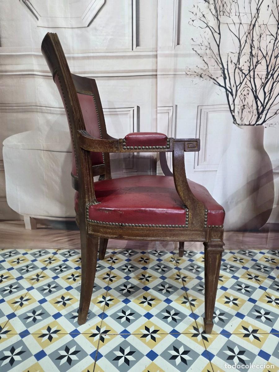 Antig&uuml;edades: Par de sillones de estilo franc&eacute;s Luis XVI - Foto 3