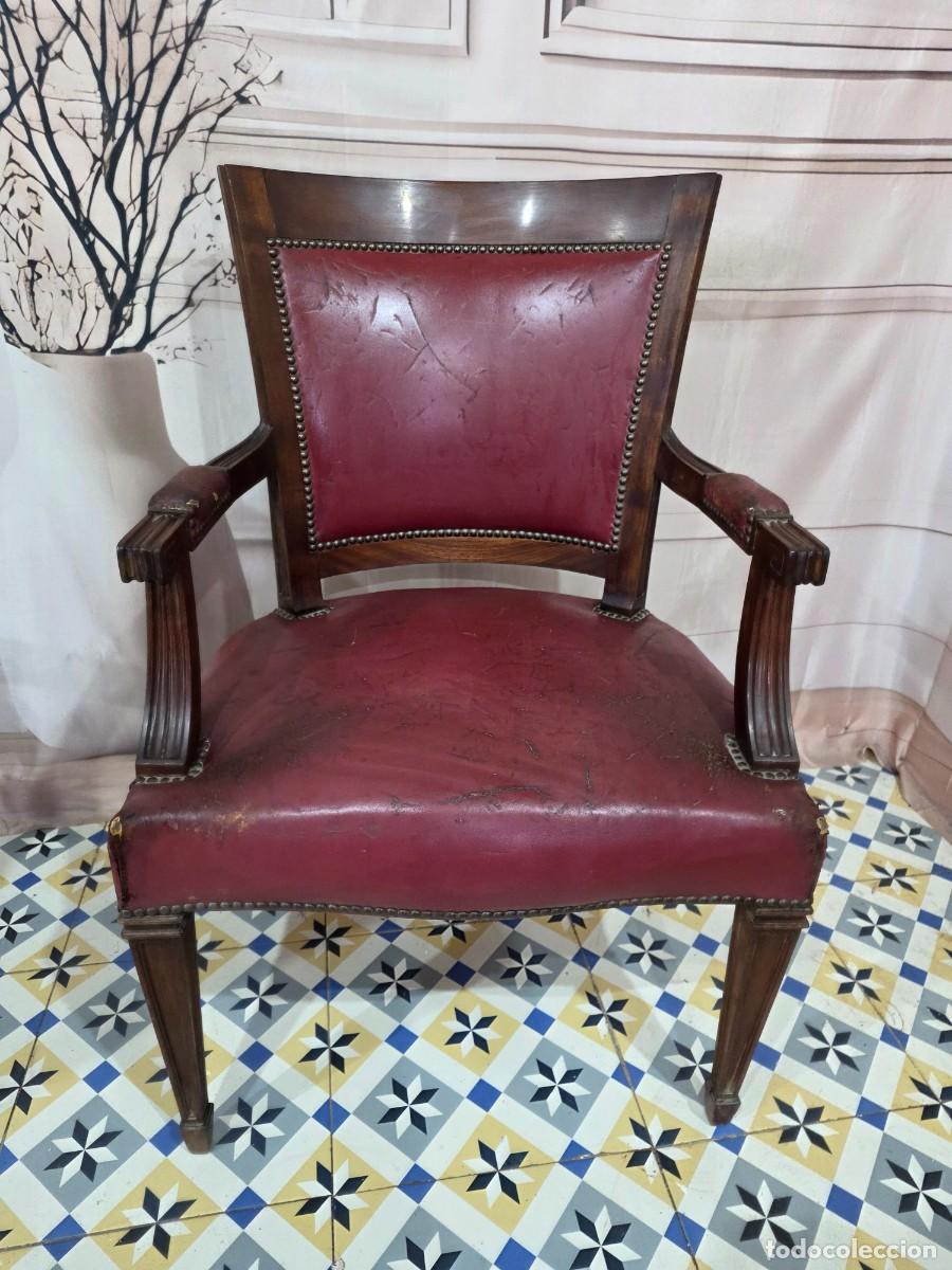 Antig&uuml;edades: Par de sillones de estilo franc&eacute;s Luis XVI - Foto 6