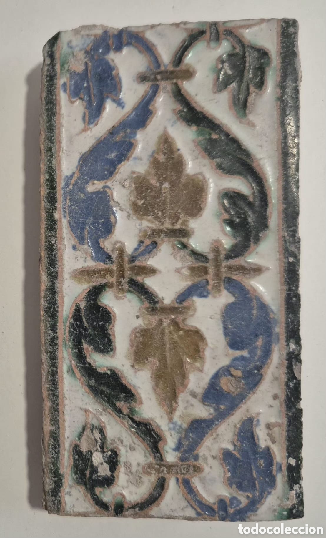 Antig&uuml;edades: RARO AZULEJO DE TOLEDO. SIGLO XVI Y XVII