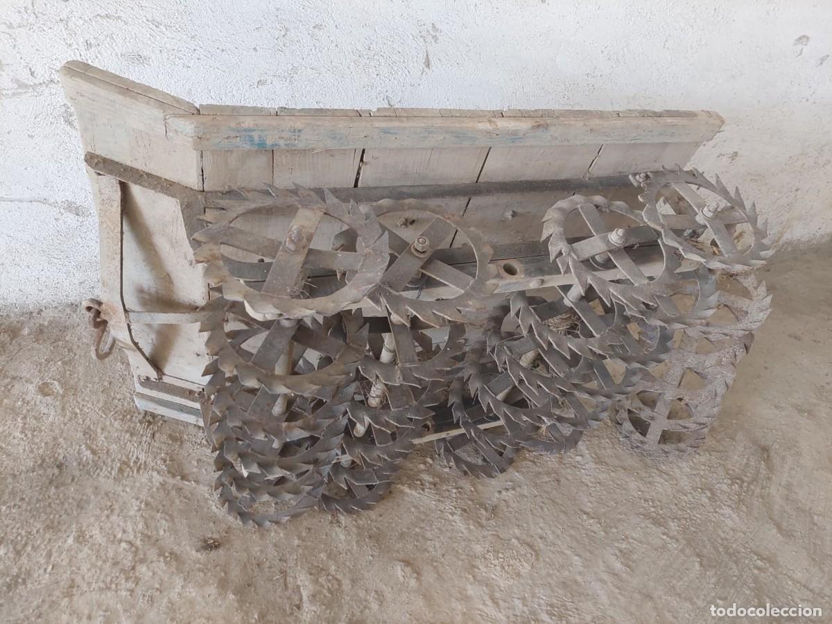 Antig&uuml;edades: TRILLO.-AGRICULTURA.-HERRAMIENTA PARA MOLER LA MIES.-TRILLO MUY ANTIGUO.-COMPLETO.