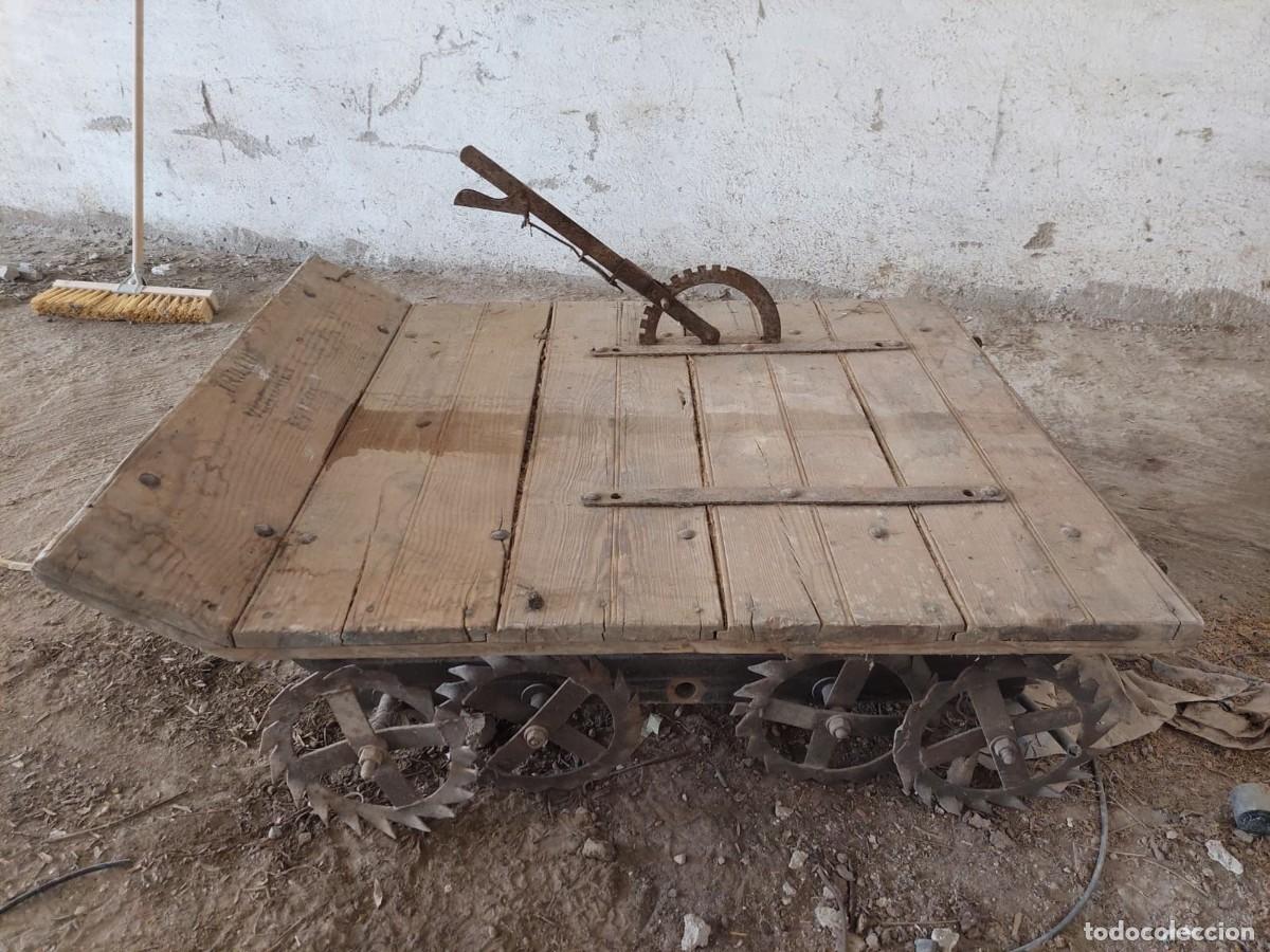 Antig&uuml;edades: TRILLO.-AGRICULTURA.-HERRAMIENTA PARA MOLER LA MIES.-TRILLO MUY ANTIGUO.-COMPLETO.