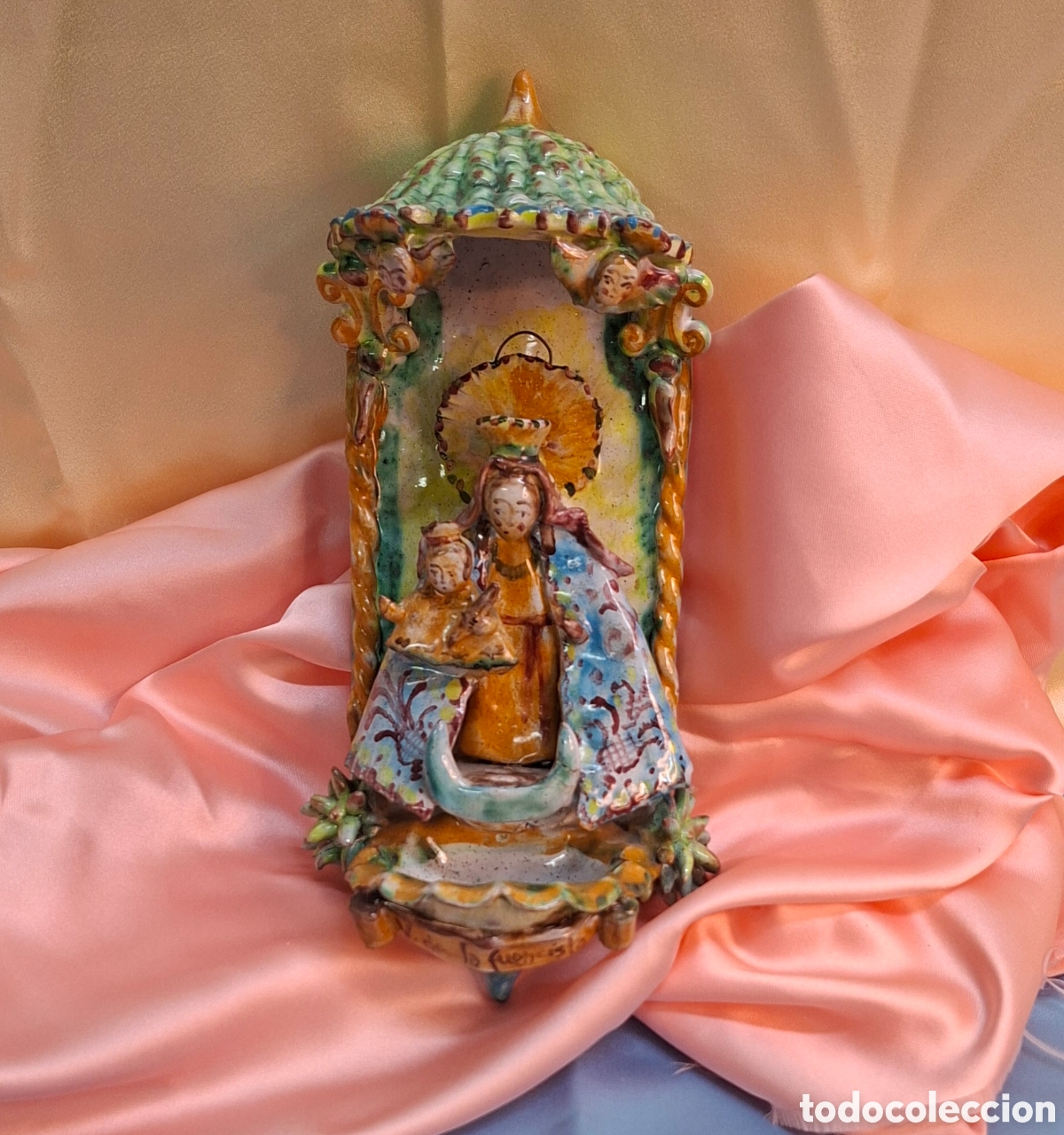 Antig&uuml;edades: Benditera de cer&aacute;mica del Siglo XX - Foto 4