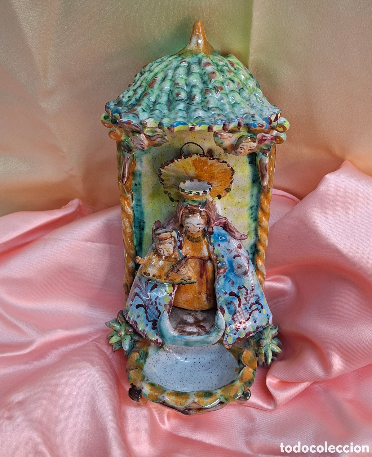 Antig&uuml;edades: Benditera de cer&aacute;mica del Siglo XX - Foto 7