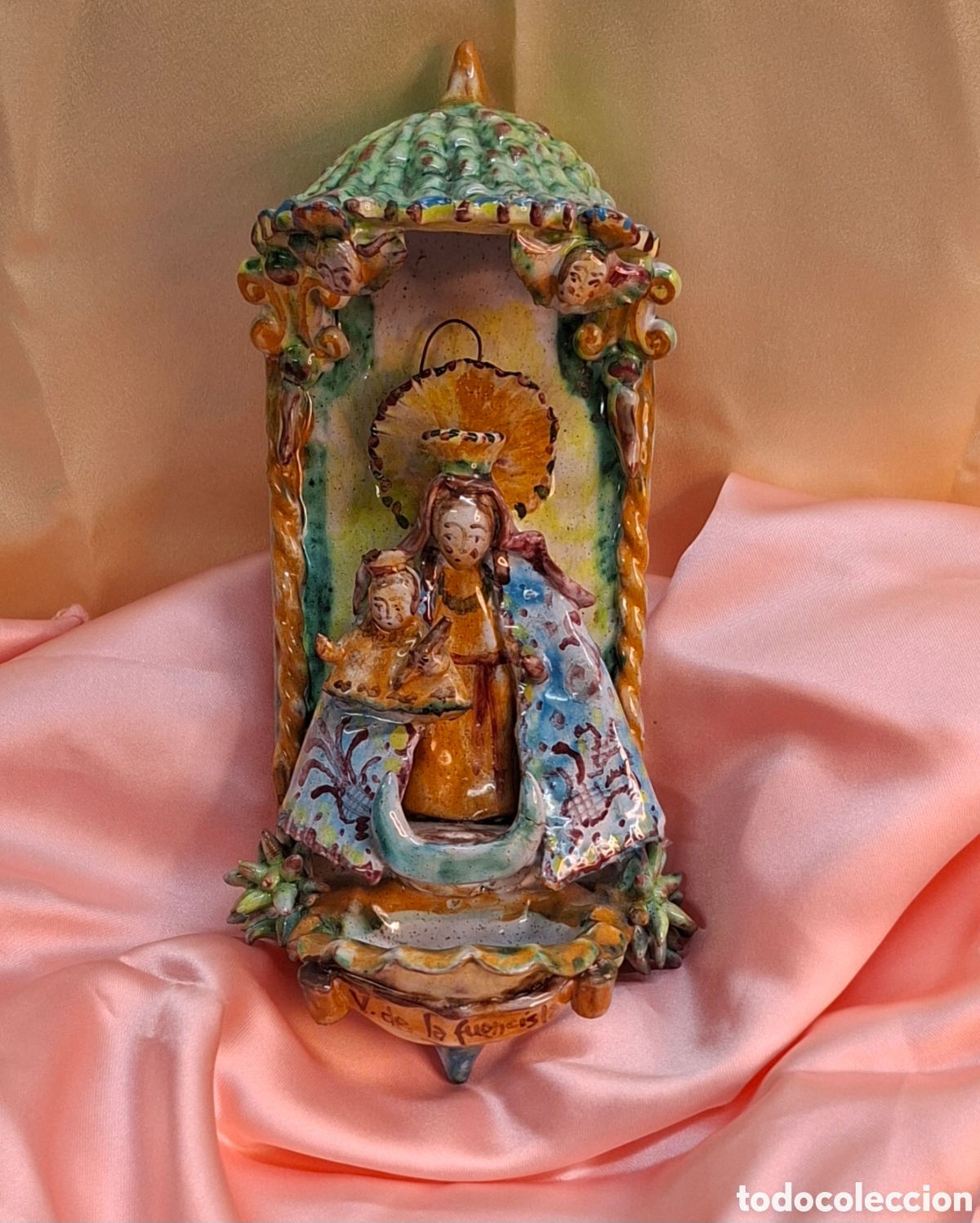Antig&uuml;edades: Benditera de cer&aacute;mica del Siglo XX - Foto 9