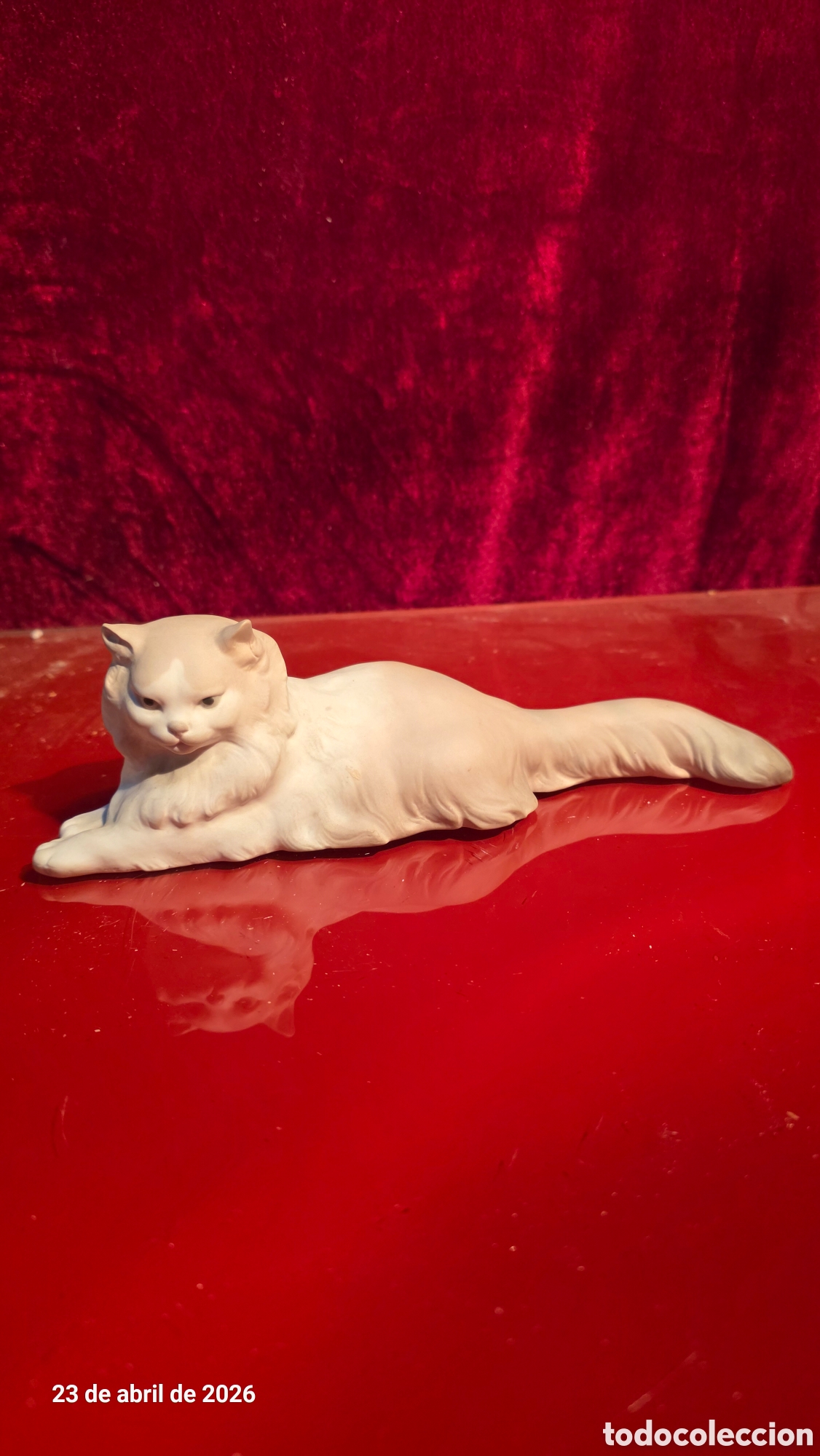 Antig&uuml;edades: Antigua figura gatito porcelana lladro