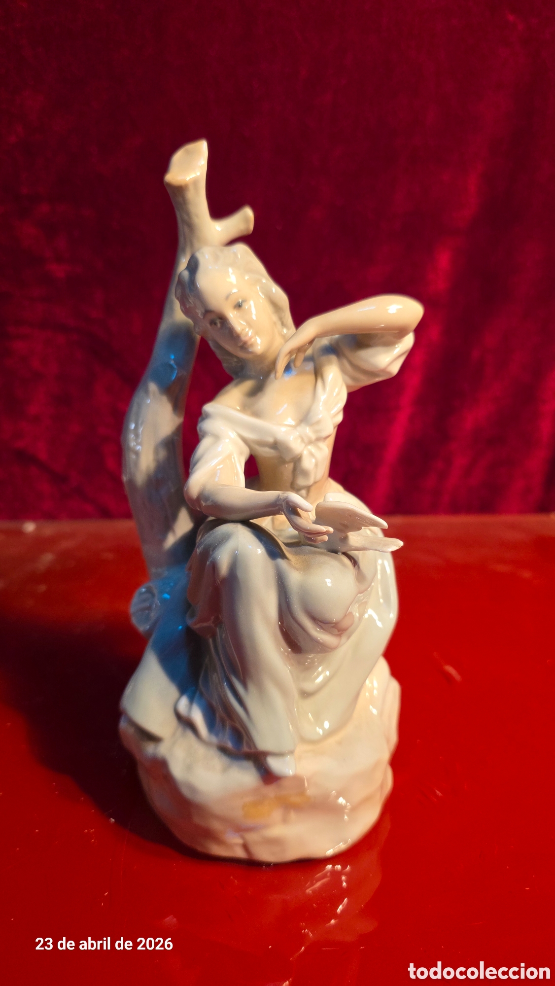 Antig&uuml;edades: Antigua figura porcelana lladro a&ntilde;o 1960