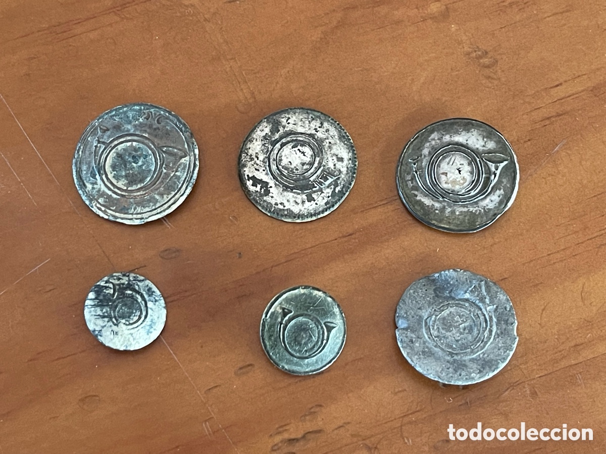 Antig&uuml;edades: LOTE BOTONES INFANTERIA LIGERA ?, SIGLO XIX