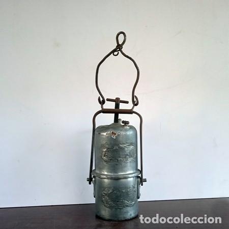 Antig&uuml;edades: Candil de carburo antiguo - Foto 2