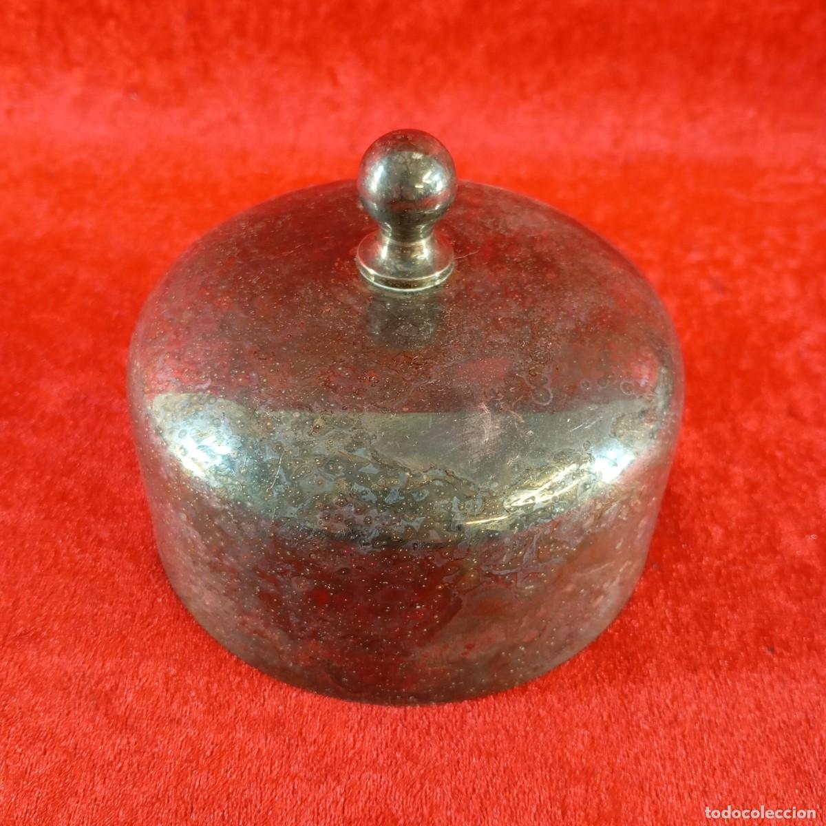 Antig&uuml;edades: ANTIGUA CAMPANA DE MANTEQUERA - CIL&Iacute;NDRICA - ALPACA O SIMILAR - 100 X 125 MM &Oslash; / 2858