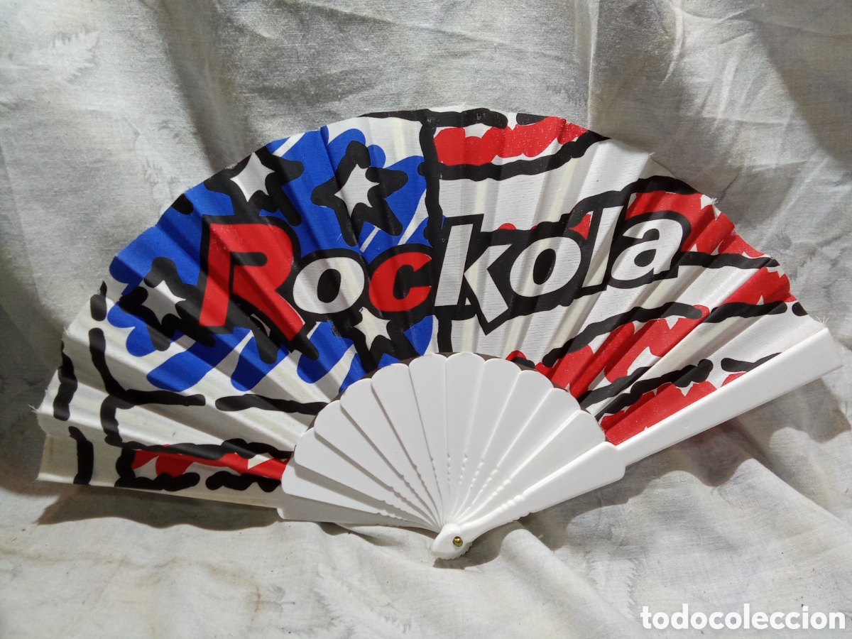 Antig&uuml;edades: ABANICO DE LA DISCOTECA ROCKOLA RUTA DEL BACALAO VALENCIA